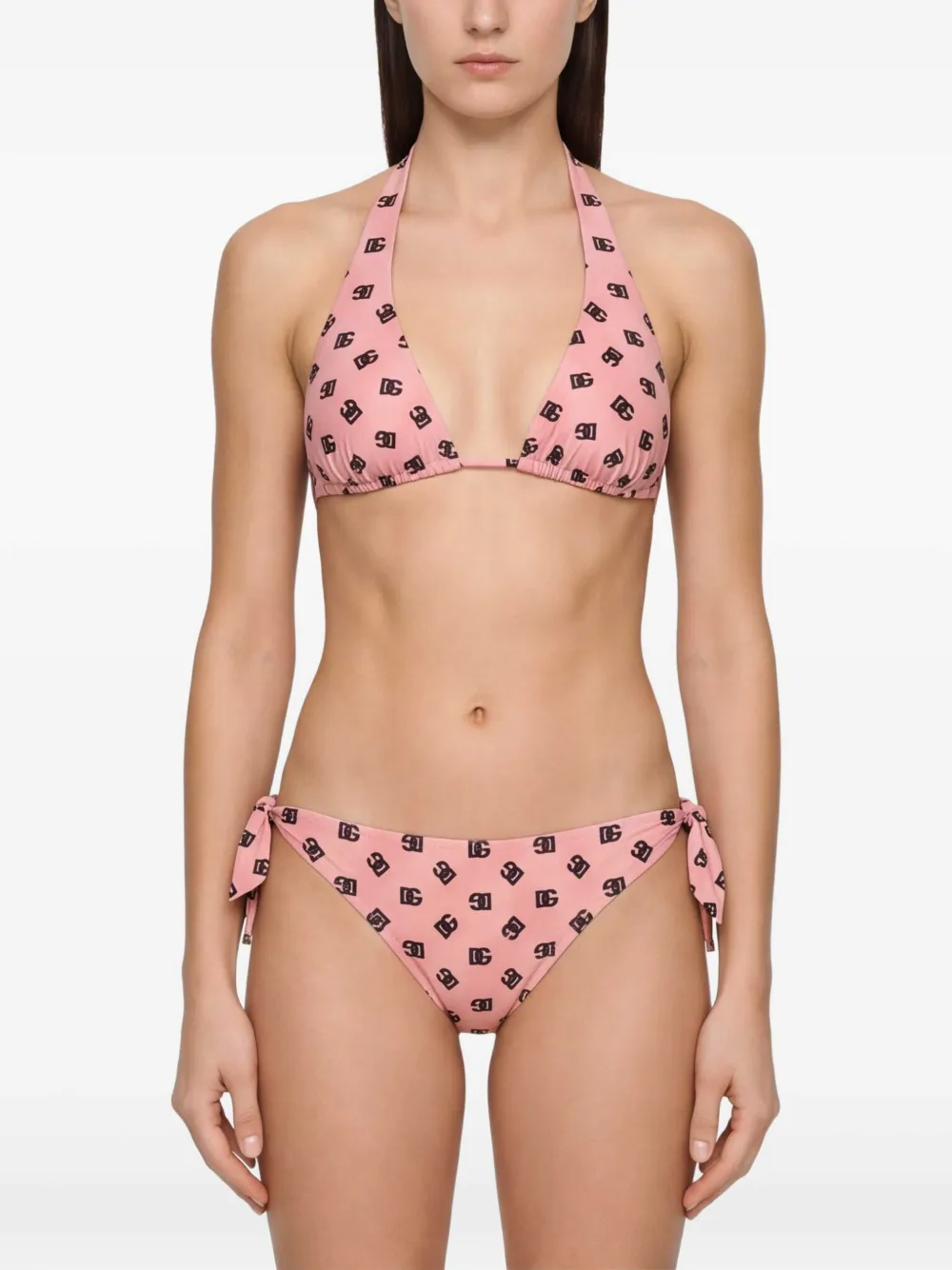 Dolce & Gabbana DNA bikini met stippen Roze