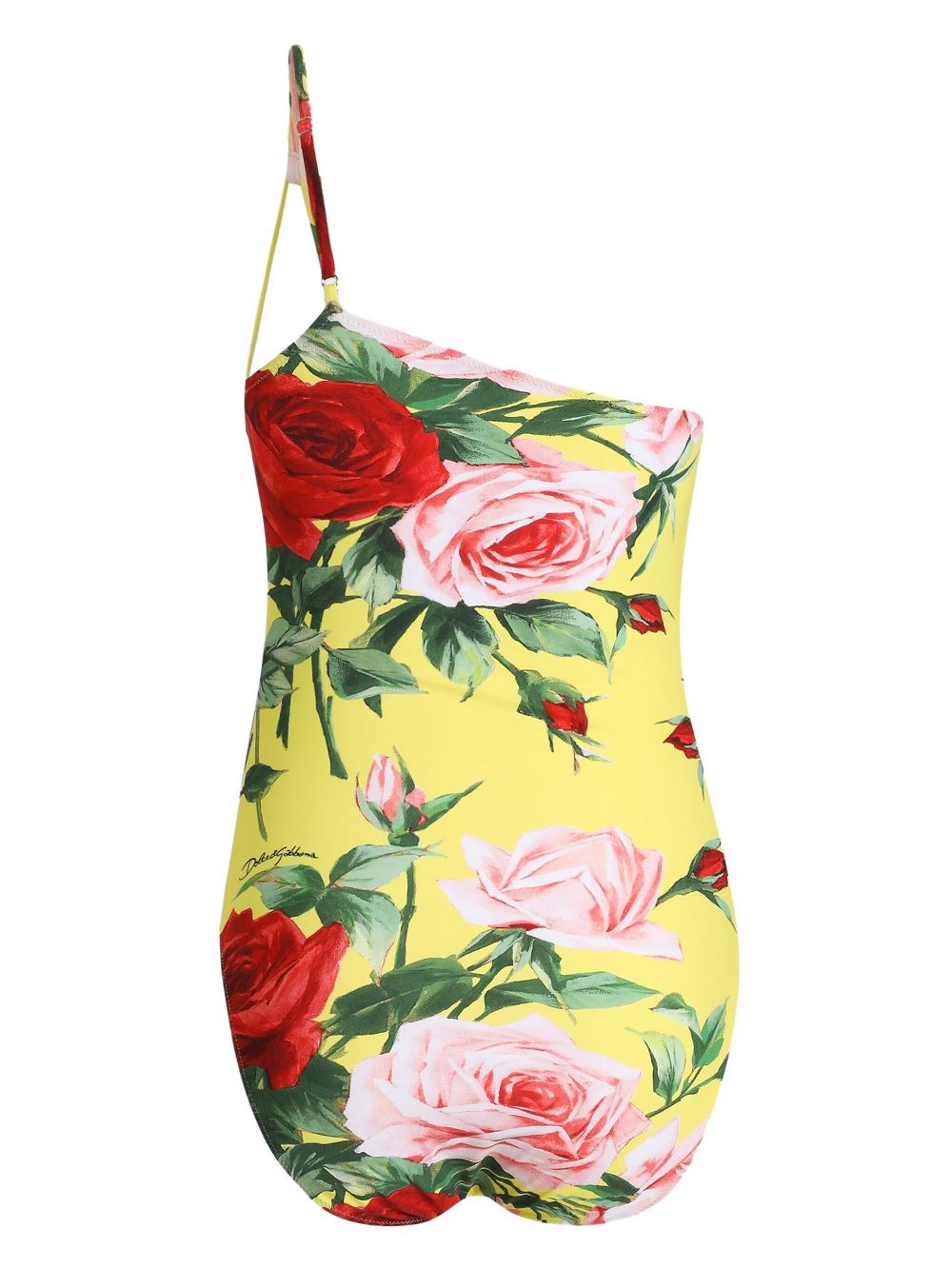 Dolce & Gabbana Badpak met bloemenprint - Geel