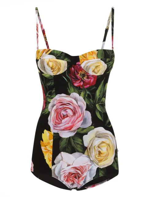 Dolce & Gabbana floral-print swimsuit