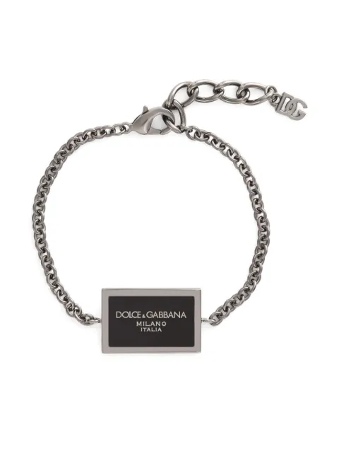 Dolce & Gabbana pulsera con placa del logo