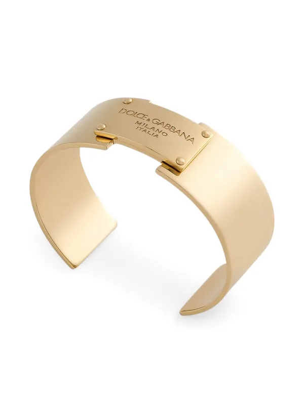 Dolce & Gabbana logo-plaque Bracelet | Gold | FARFETCH TW