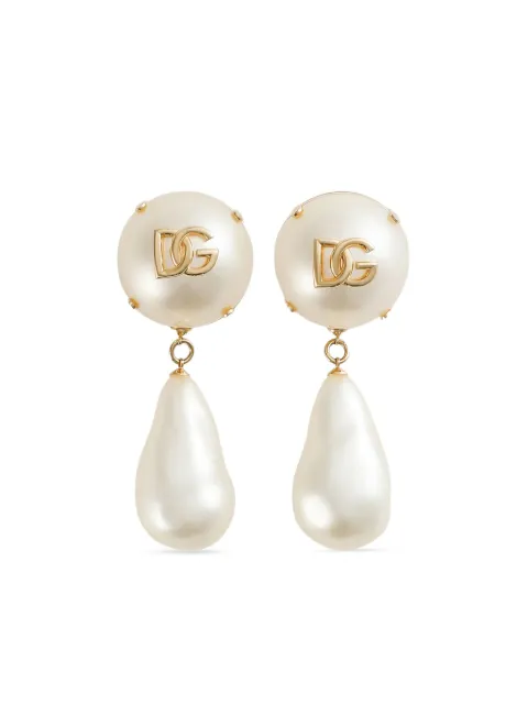 Dolce & Gabbana أقراط بشعار DG