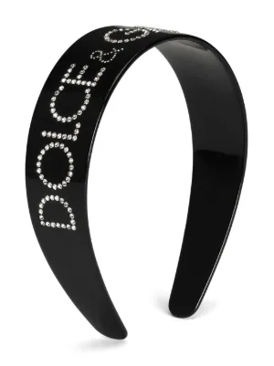 DOLCE & GABBANA ブラックヘッドバンド DOLCE & GABBANA ブラック