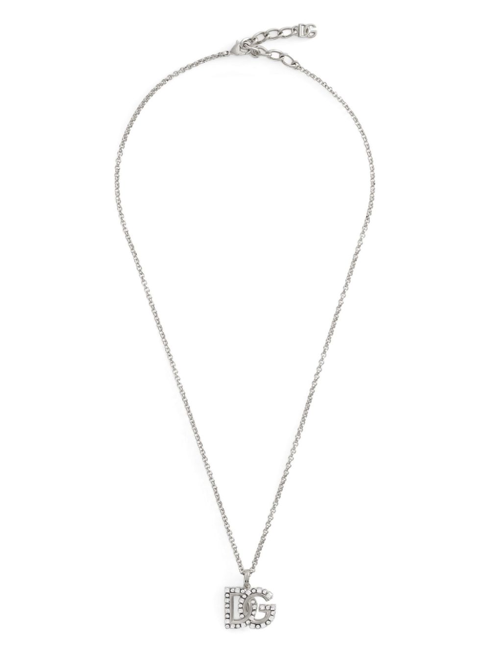 logo-pendant necklace