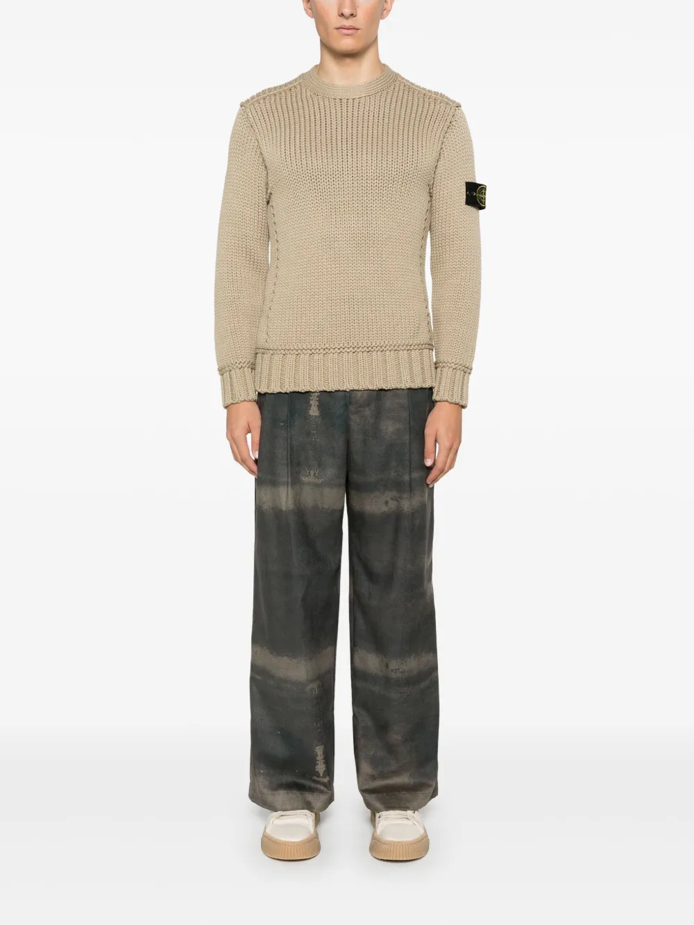 stoneisland Stone Island Trui met kettingstiksel - Bruin