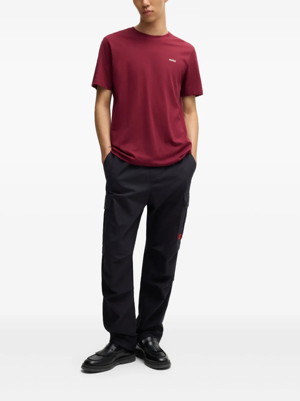 HUGO Camiseta com estampa de logo | Camisetas | Image 2
