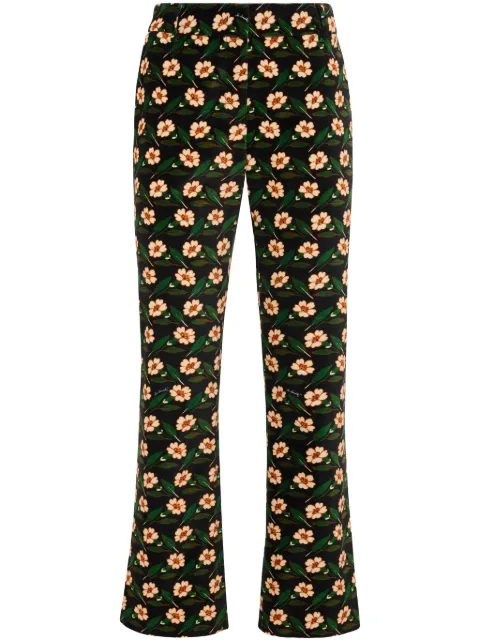 La DoubleJ pantalones capri con estampado floral