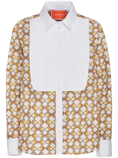 La DoubleJ camisa con estampado geométrico
