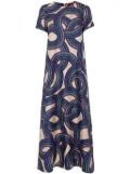 La DoubleJ Swing maxi dress - Blue