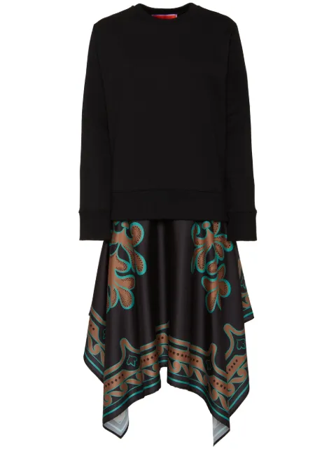 La DoubleJ Sporty Foulard midi dress