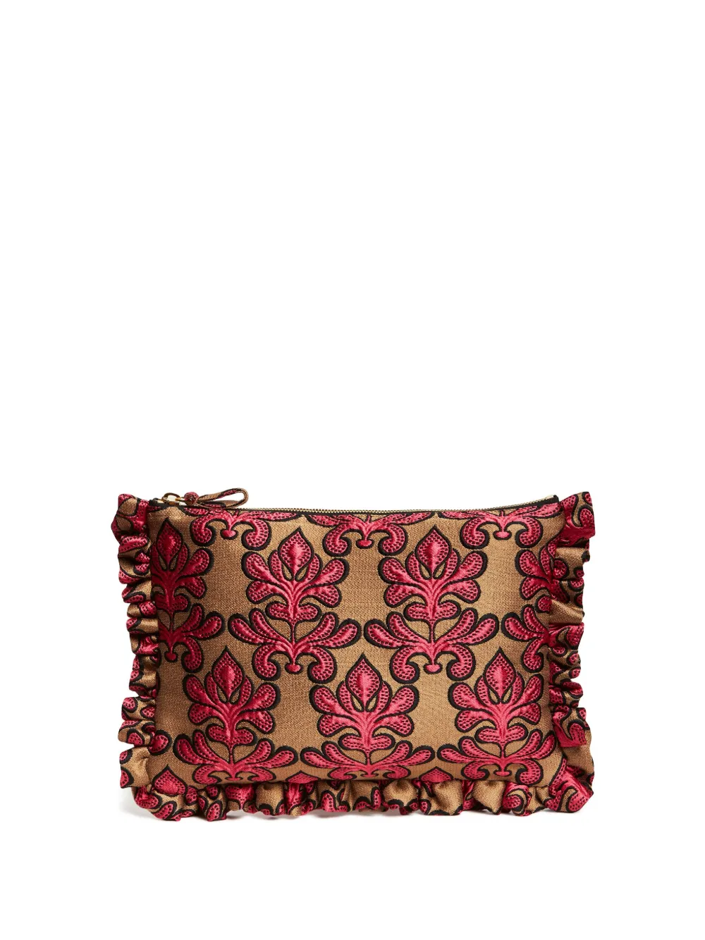 jacquard clutch bag