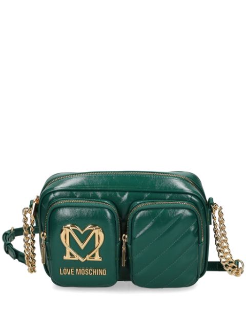 Love Moschino logo-plaque cross body bag Women