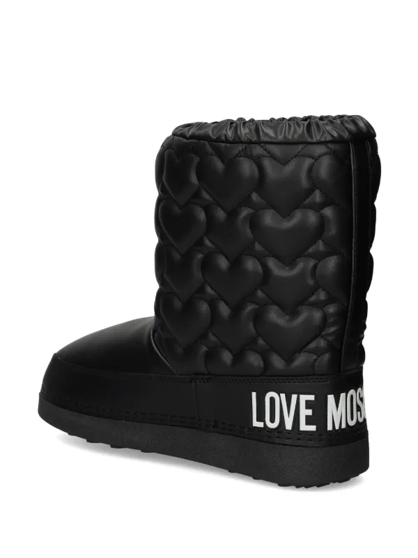 Love Moschino Chunky Quilted Boots | Black | FARFETCH