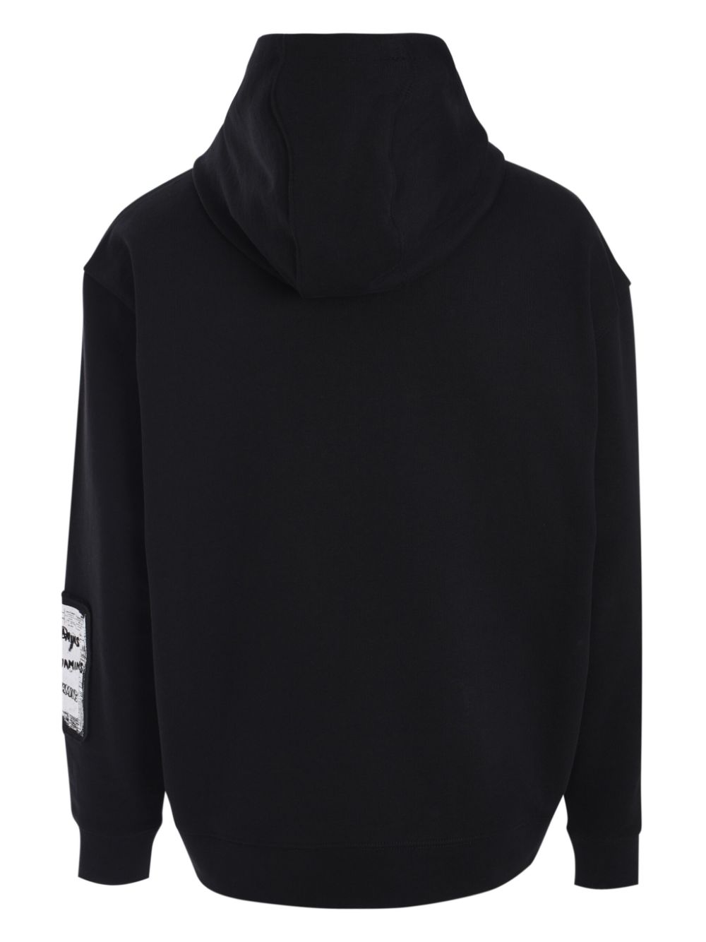 Les Benjamins graphic-print hoodie - Zwart