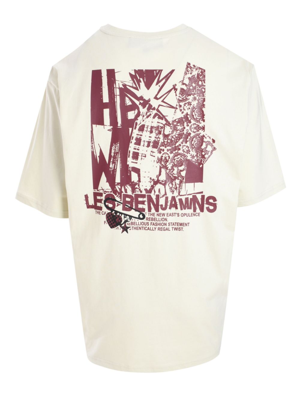 Les Benjamins graphic-print T-shirt - Beige