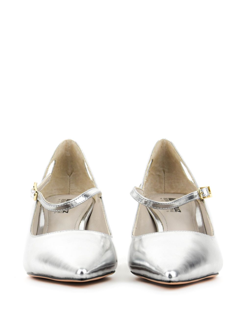 Paul Warmer x Lola Cruz Tina pumps Zilver