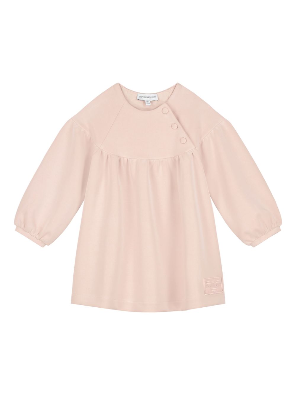 Emporio Armani Kids Jersey jurk met logopatch Roze