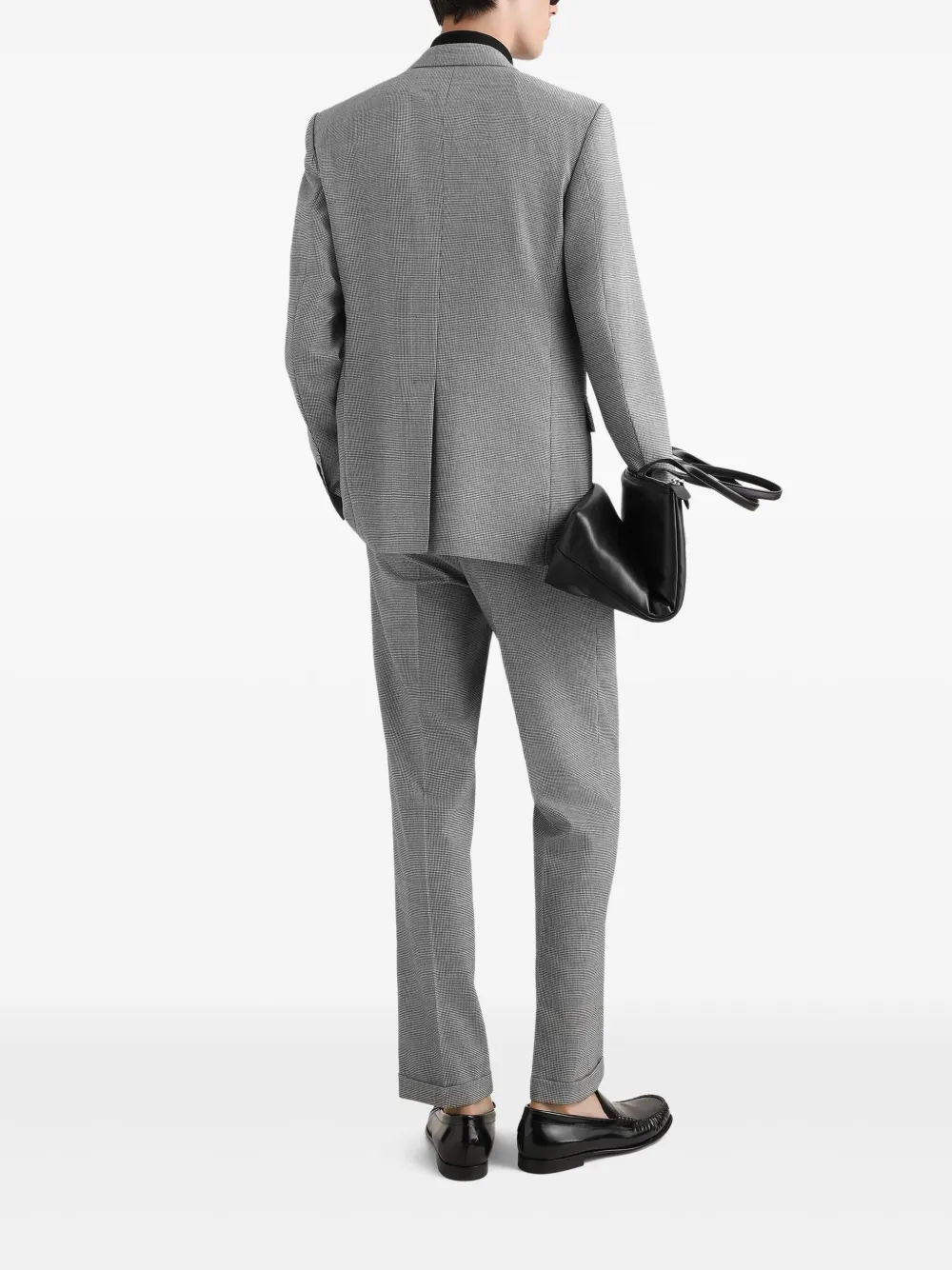 Dolce & Gabbana Blazer met pied-de-poule print Zwart