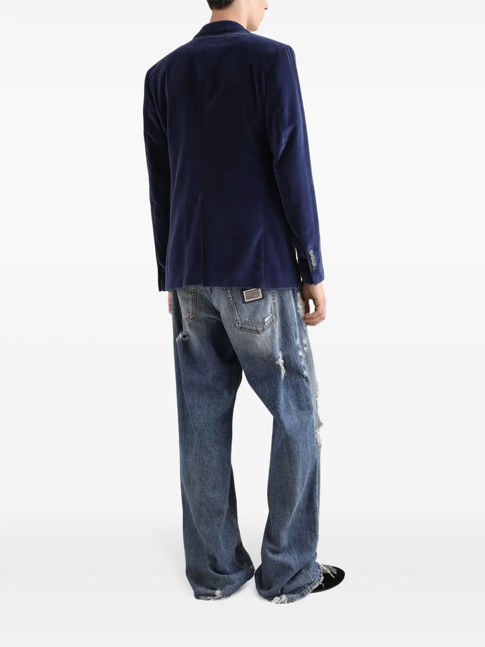 Dolce & Gabbana Fluwelen blazer Blauw