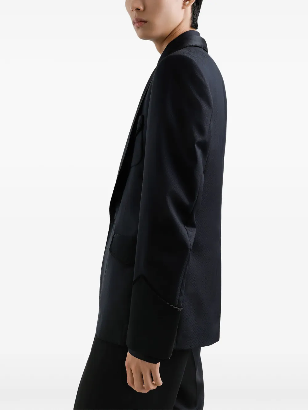 Dolce & Gabbana Blazer met sjaalrevers Blauw