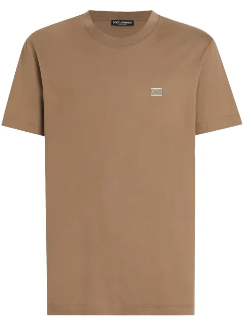 Dolce & Gabbana logo-plaque cotton T-shirt
