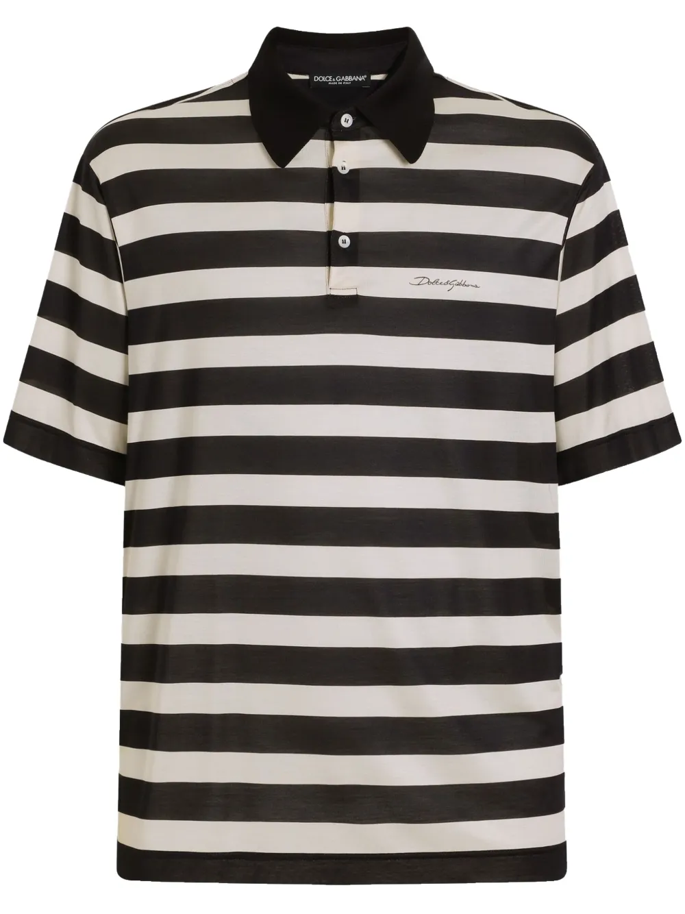 Dolce & Gabbana Gestreept poloshirt Wit