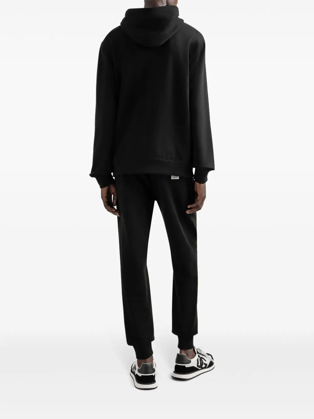 Dolce & Gabbana Hoodie met logoplakkaat Zwart