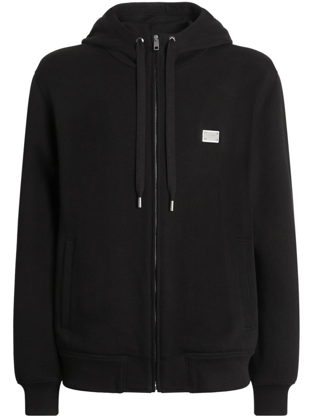 Dolce & Gabbana Hoodie met logoplakkaat Zwart