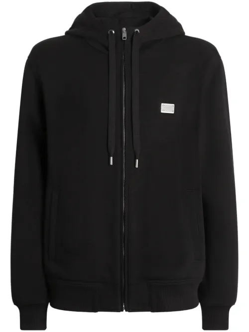 Hoodie à plaque logo - Dolce & Gabbana - Modalova
