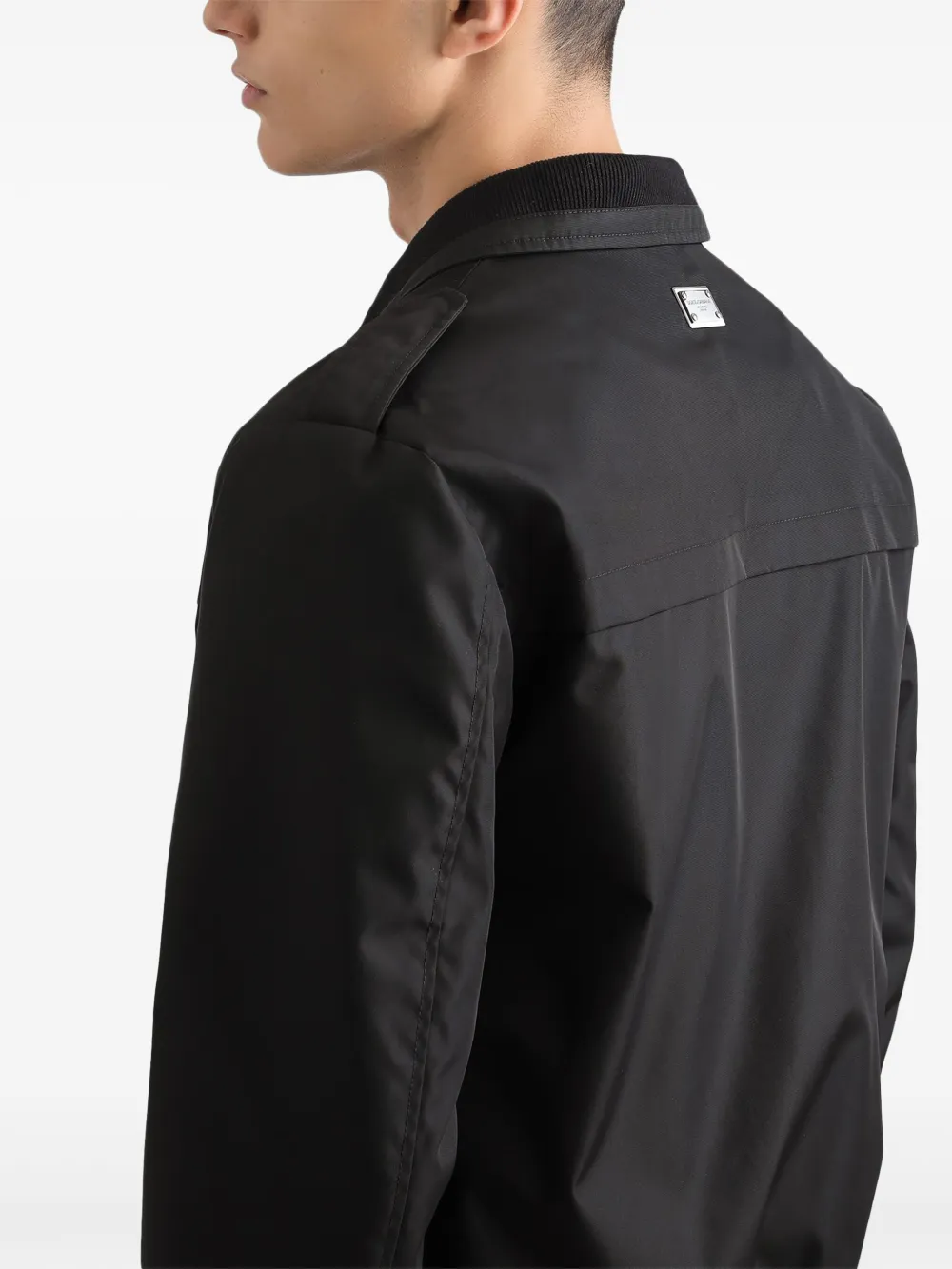 Dolce & Gabbana Bomberjack met logoplakkaat Zwart