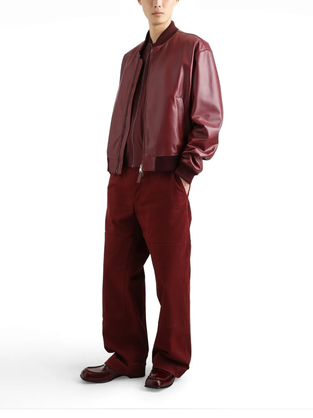 Dolce & Gabbana Bomberjack met rits Rood