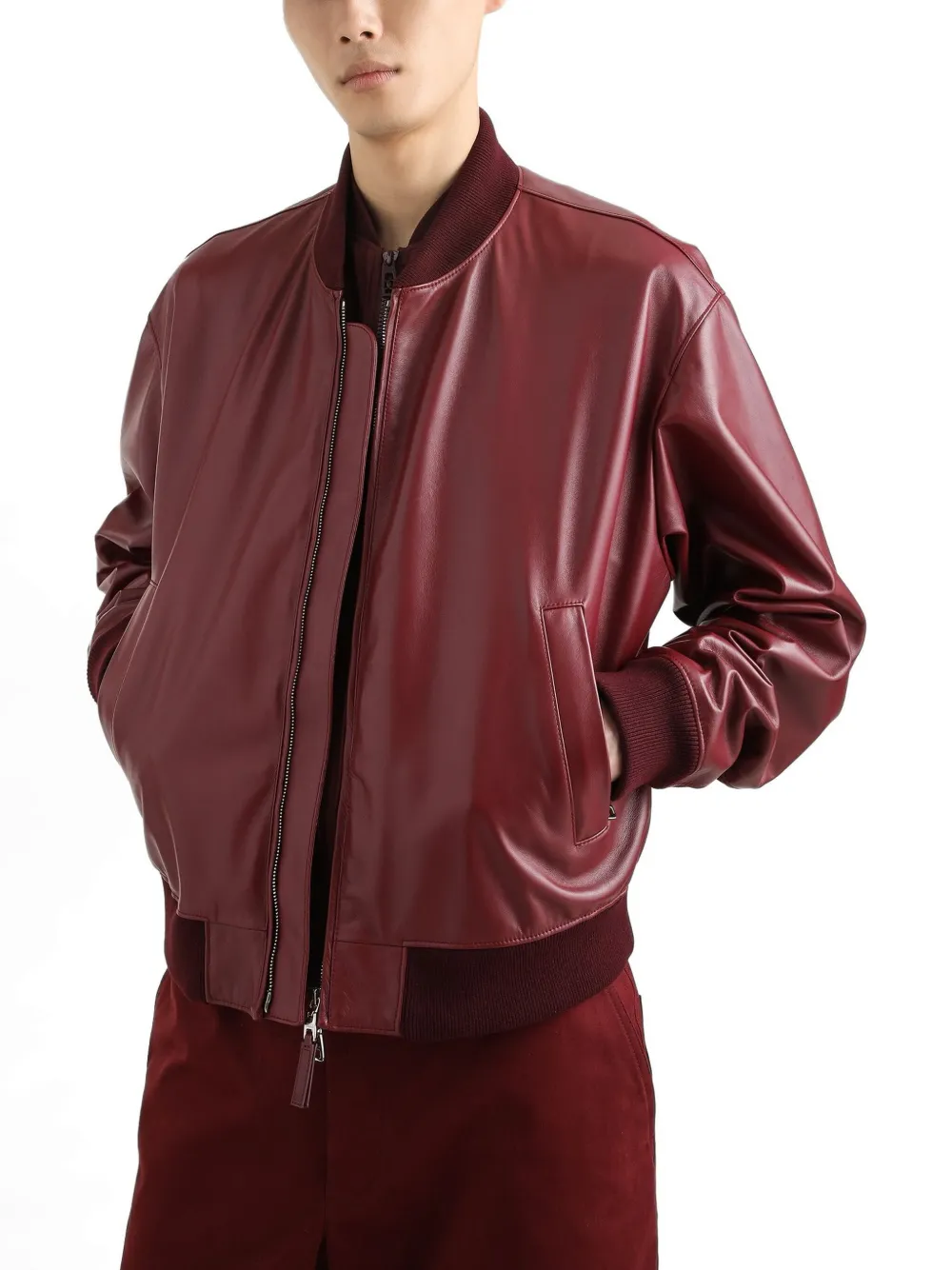 Dolce & Gabbana Bomberjack met rits Rood