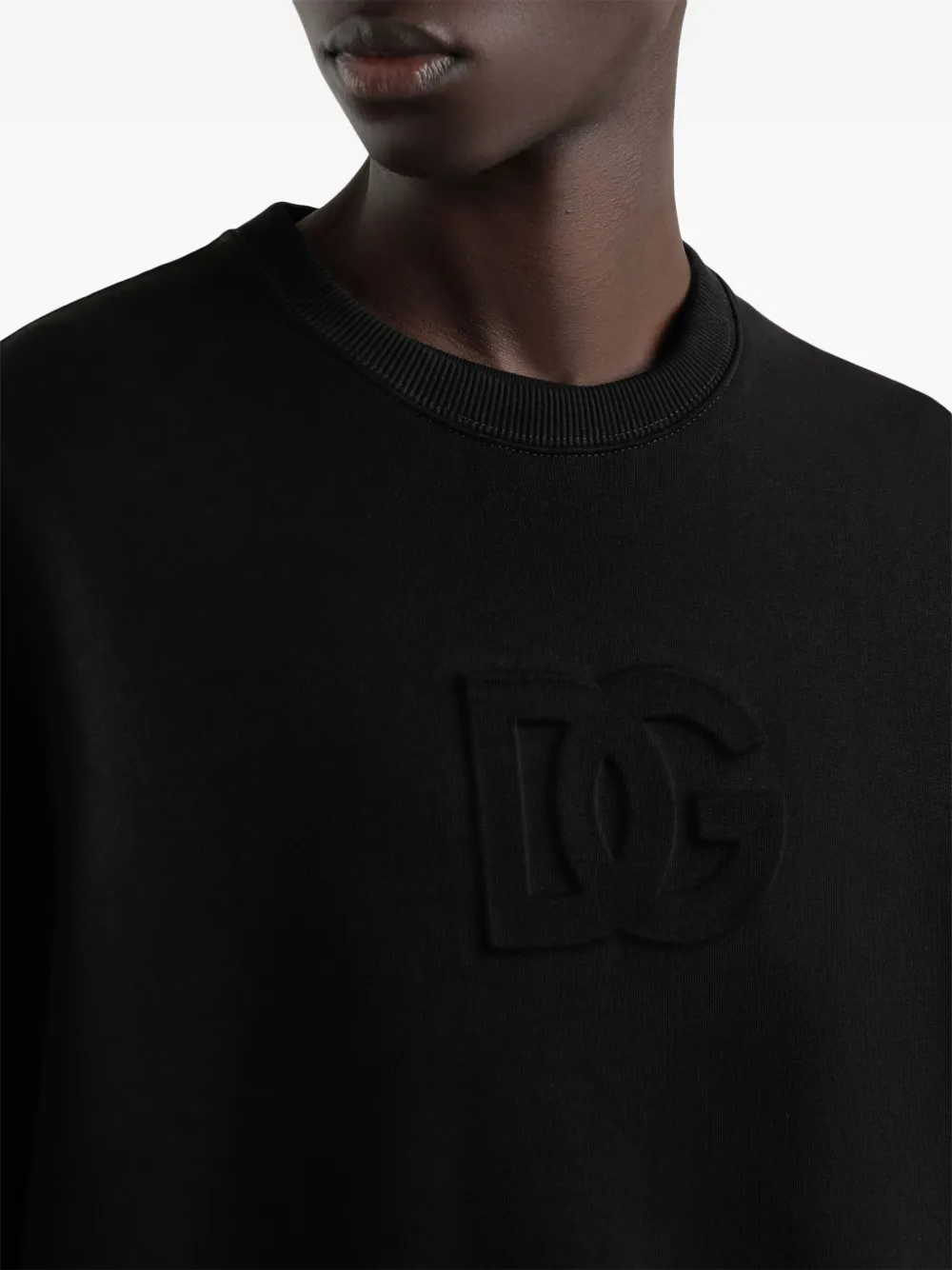 Dolce & Gabbana Sweater met logo-reliëf Zwart