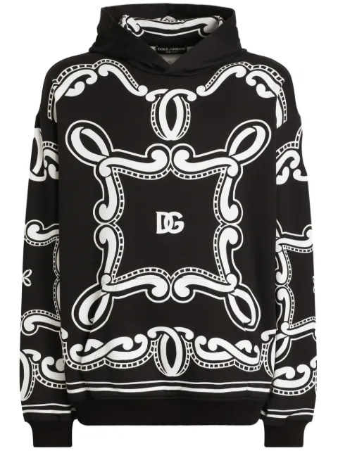 Dolce & Gabbana bandana-print hoodie