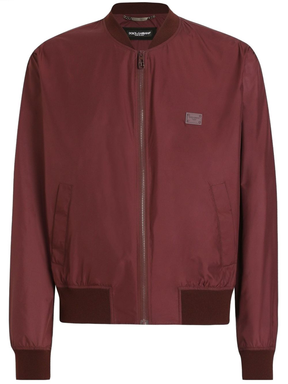 zip-up bomber jacket