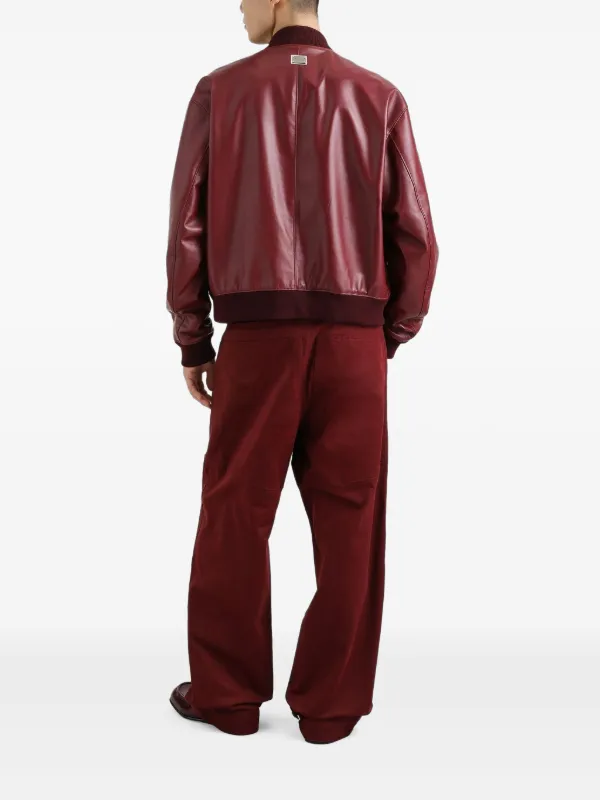 Dolce & Gabbana zip-up Bomber Jacket | Red | FARFETCH
