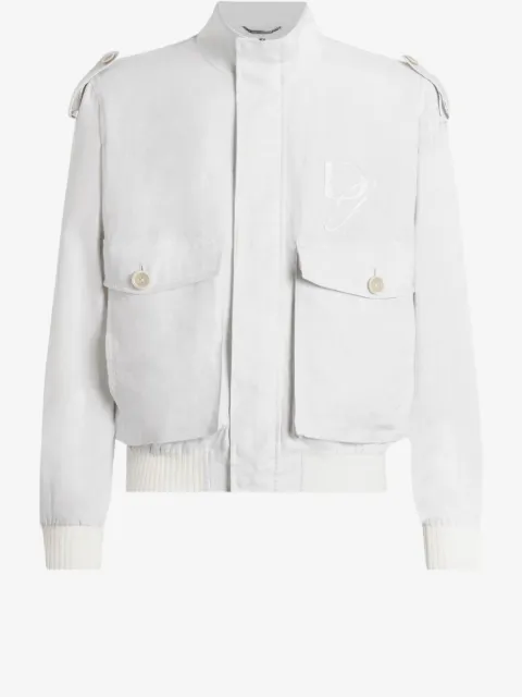 Dolce & Gabbana linen bomber jacket