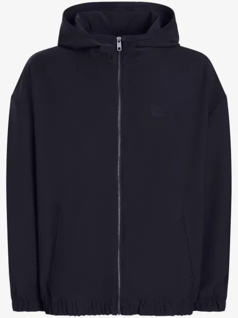 Dolce & Gabbana logo-plaque hooded jacket