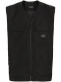 Dolce & Gabbana logo-patch gilet - Black