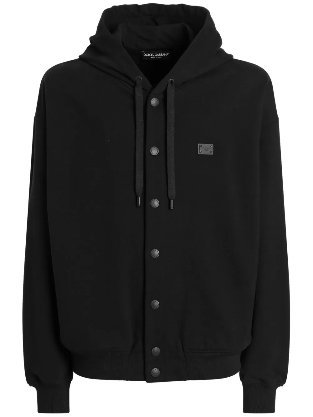 Dolce & Gabbana Hoodie met logoplakkaat Zwart