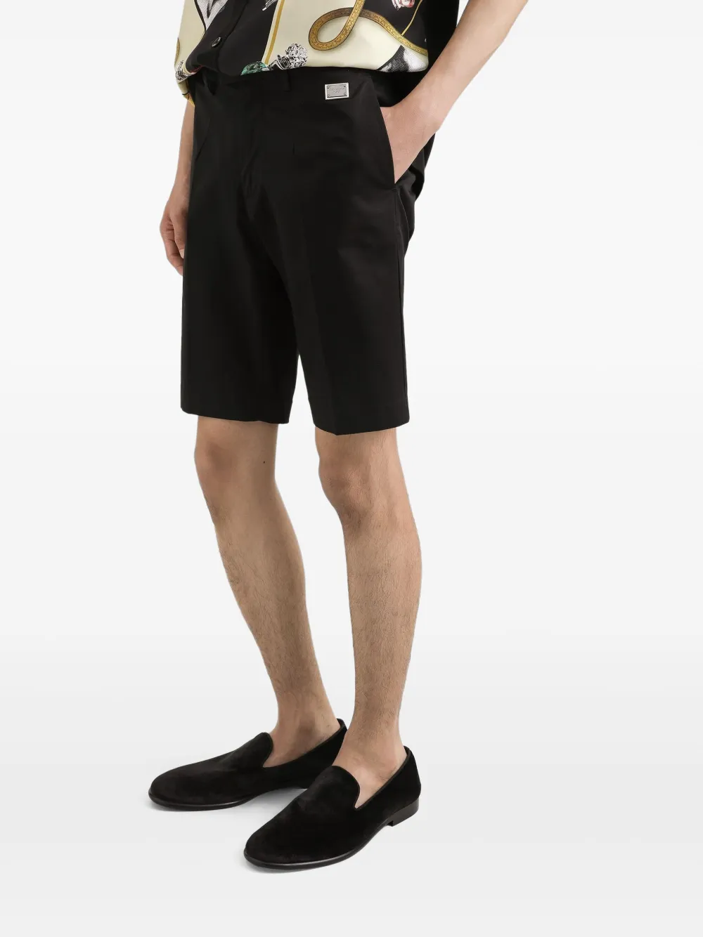Dolce & Gabbana Shorts met logo Zwart
