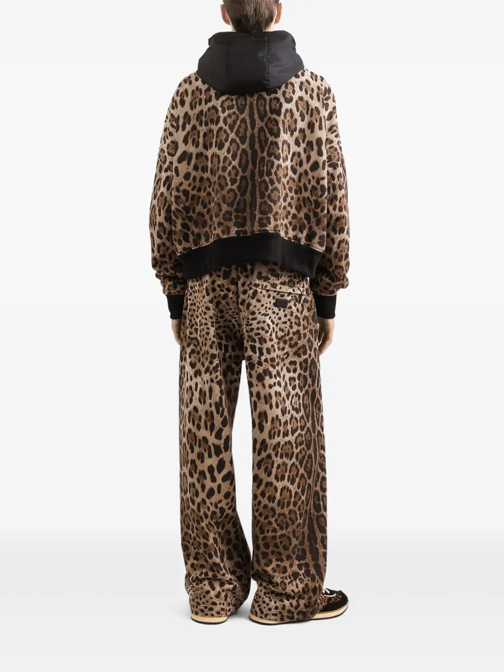 Dolce & Gabbana Trainingsbroek met luipaardprint Bruin