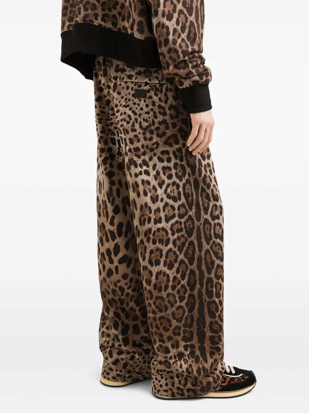 Dolce & Gabbana Trainingsbroek met luipaardprint Bruin