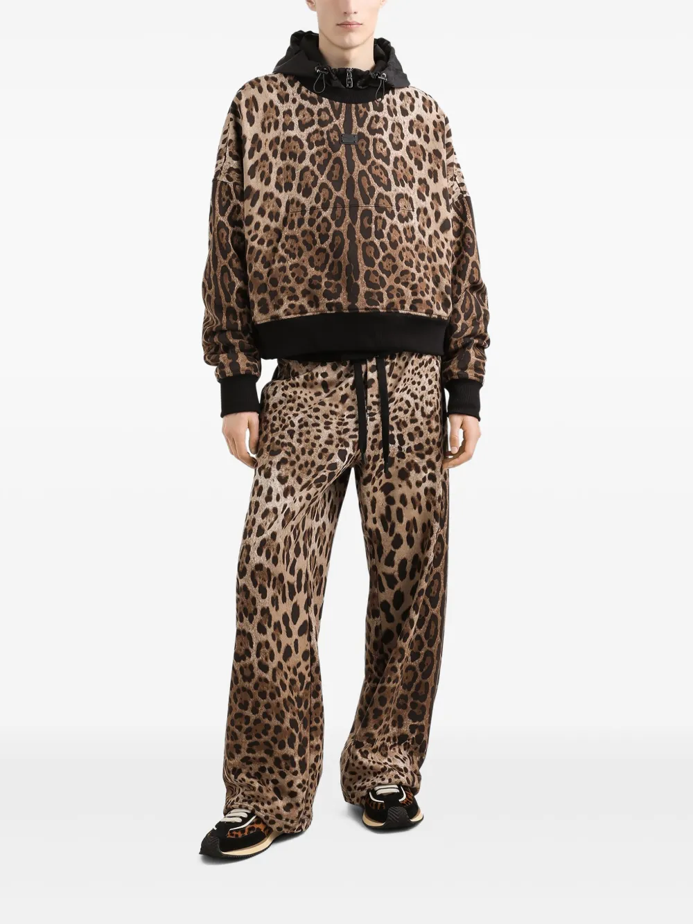 Dolce & Gabbana Trainingsbroek met luipaardprint - Bruin