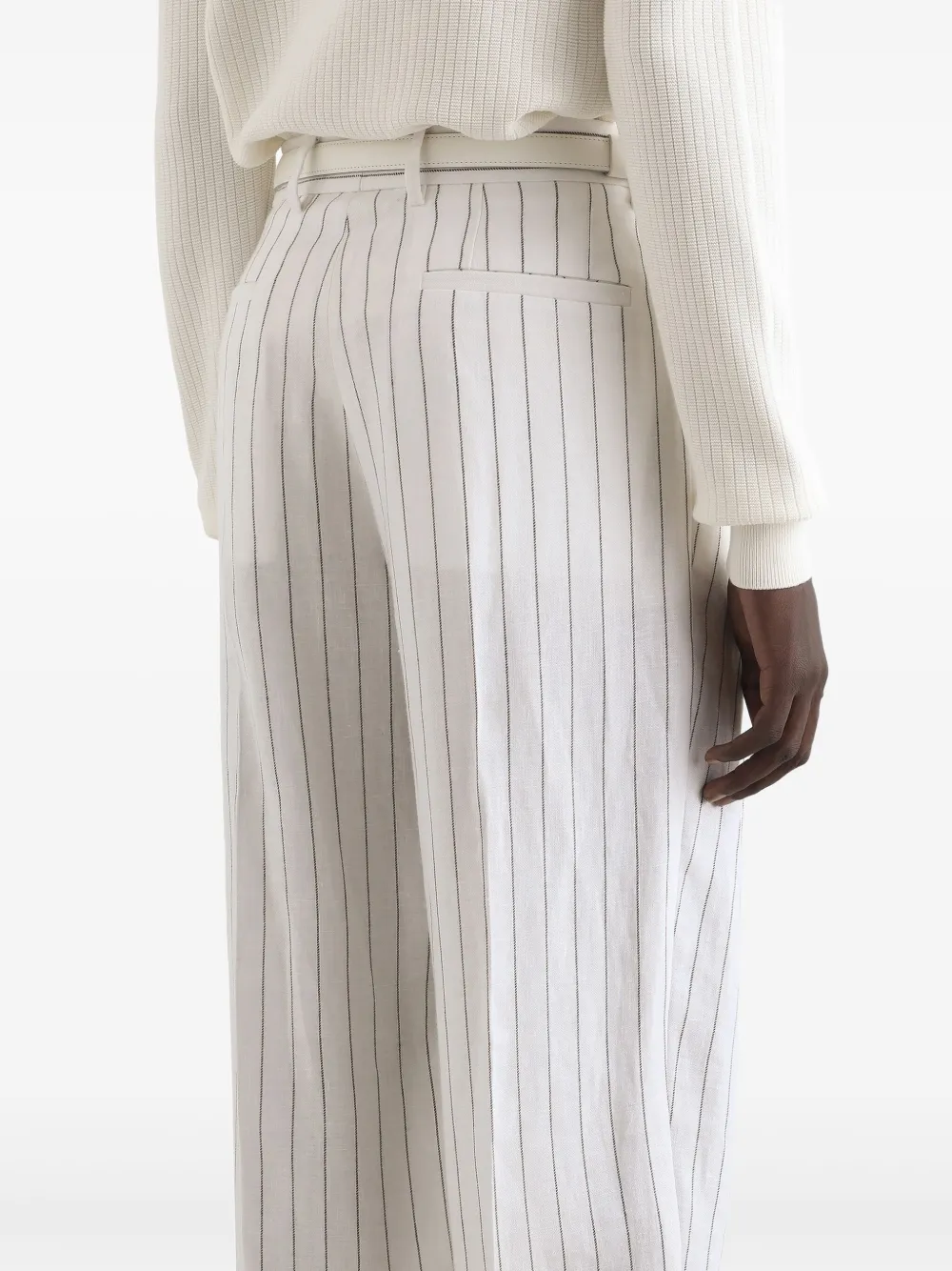 Dolce & Gabbana Gestreepte pantalon Wit