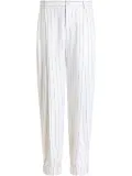 Dolce & Gabbana striped tailored trousers - White