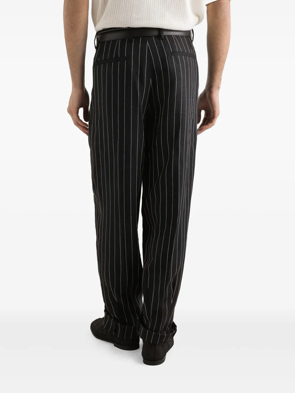 Dolce & Gabbana Gestreepte pantalon Zwart