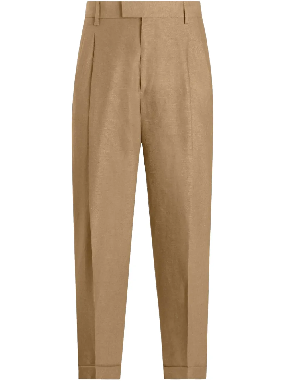 pleat-detail trousers