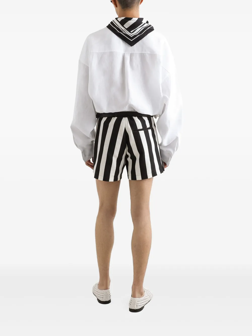 Dolce & Gabbana Gestreepte shorts Wit
