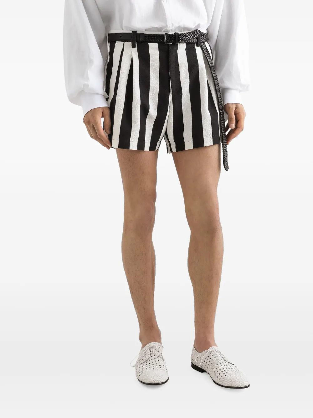 Dolce & Gabbana Gestreepte shorts Wit